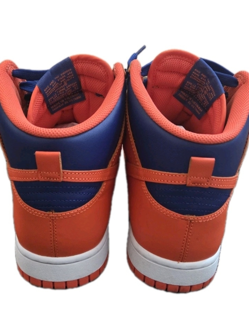 Nike Dunk High New York Knicks Orange/Royal Blue Men Size 10.5 DD1399-800 - Picture 13 of 16